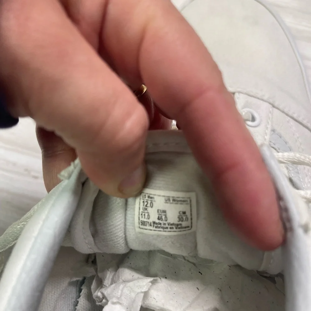 VANS Old Skool True White Size 12